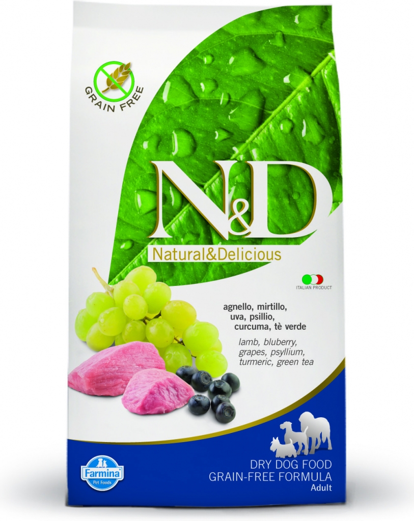 N&D Grain Free Dog Adult Maxi Lamb & Blueberry 12 kg