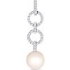 Amawell Diamantový prívesok z 18k bieleho zlata s perlou - Aaliyah 2001495790009