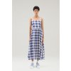 ŠATY WOOLRICH CHECK VOILE DRESS BLUE BUFFALO