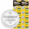 Lítiová batéria Toshiba gombíková CR2032 3V do hodiniek, silná, sada 10 ks