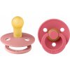 BIBS Colour cumlíky z kaučuku 2ks veľkosť 1 Dusty pink-Coral