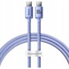 Baseus CAJY000605 Crystal Shine Series Dátový USB-C - USB-C 100W, 1,2m