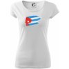 Kuba vlajka - Pure dámske tričko - 2XL ( Biela )