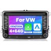 RÁDIO GPS NAVIGÁCIA VOLKSWAGEN TOURAN 2003-2015 4GB 64GB ANDROID