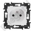 Legrand Niloe Step - 2P+Z zásuvka, automatické koncovky, s roletkou - bílá barva 863133
