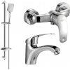 Sada batérií Mexen Fabia DB62 - umývadlová batéria + sprchová batéria so sprchou chróm