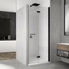 SANSWISS SOLINO BLACK SOLF1 80cm pravé dvere do niky alebo do kombinácie / sprchový kút rohový, profil čierny matný - 87 – sklo matné Screen