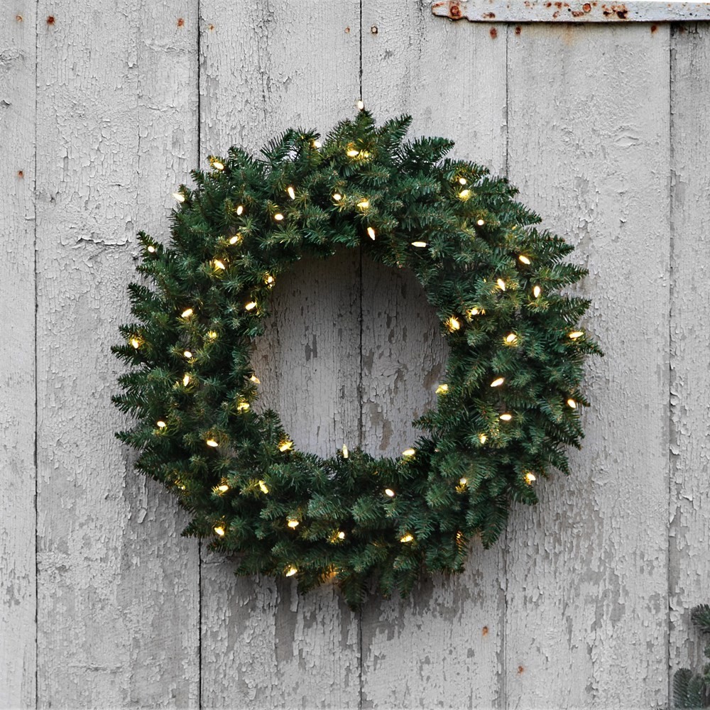 Star trading LED Calgary Wreath illuminated ca. 70 cm? 60 warmwhite LED outdoor tran