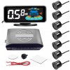 8 x PARKOVACIE SENZORY PARKTRONIC LED LCD čierna