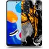Picasee silikónový prehľadný obal pre Xiaomi Redmi Note 11S 4G - Black Gold