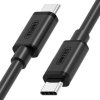 Unitek Y-C477BK Priama zástrčka USB-C, 1m, černý