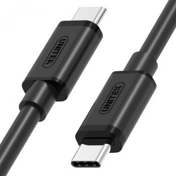 Unitek Y-C477BK Priama zástrčka USB-C, 1m, černý