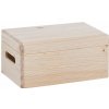 Zeller Drevený úložný box s vekom 30 x 20 cm borovicové drevo