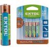 Extol craft Bateria alkalicka 4ks AAA