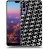 Picasee silikónový čierny obal pre Huawei P20 Pro - Separ - White On Black 2