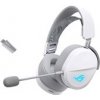 ASUS sluchátka ROG Pelta, Bezdrátové BT a RF 2.4GHz, ARGB, bílá - 90YH0410-BHUA10