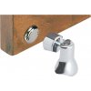 Chrómovaná mosadzná magnetická otočná zarážka dverí Variant: Magnetický pružinový zámok Messi pochrómovaný Chromed brass magnetic swivelling doorstop