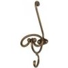 mosadzný vešiak Gile M, mosadz antik staromosadz