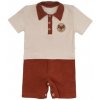 Mamatti Body s nohavičkami Baby Fox béžová hnědá