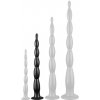 Long Dildo Scale Beads M 40 x 4 cm Black - gb13453