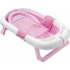 Skladacia silikónová vanička pre deti, vložka do lehátka ružová