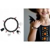 NÁRAMOK S PRÍVESKAMI HALLOWEEN STRAŠIDELNÝ ČIERNY Charms CHARMSY