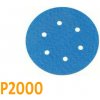 Brúsny papier pre excentrickú brúsku, P2000, Priemer: 125mm, 6 dier, 100 kusov