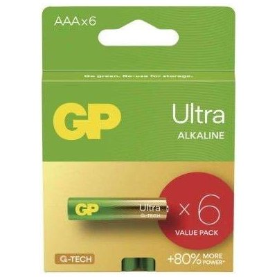 B0211V Alkalická baterie GP Ultra AAA (LR03) GP (6 ks)