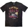 Pink Floyd Tričko Japan Poster Stone Wash Unisex Charcoal Grey 2XL