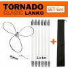 TORNADO CLASIC LANKO rotačná komínová kefa čistič komína set 6 m (Komínová kefa lanko na odstránenie dechtu, na čistenie komína)