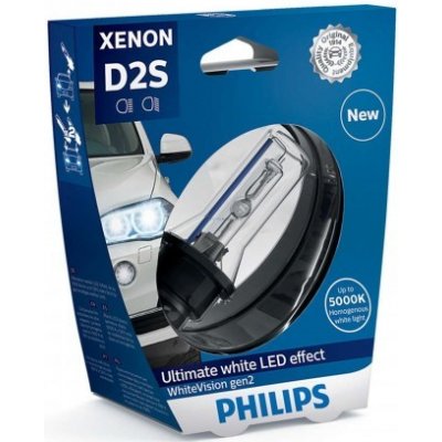 Philips xenónová výbojka D2S WhiteVision Gen2 85122WHV2S1 85V 35W - 1ks PHILIPS 85122WHV2S1