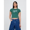 GAP Crop tričko s logom Zelená L