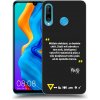 Picasee silikónový čierny obal pre Huawei P30 Lite - Kazma - MŮŽETE DOKÁZAT, CO BUDETE CHTÍT