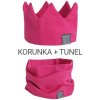 SAY YES SET čelenka korunka a tunel - cyklámenovo ružový