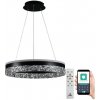NEDES LED Stmievateľný luster na lanku LED/80W/230V 3000-6500K čierna + diaľkové ovládanie ND3912 + záruka 3 roky zadarmo