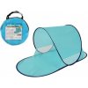 Teddies Stan plážový s UV filtrom 140x70x62cm samorozkladací polyester/kov ovál modrý v látkovej taš 00110021
