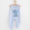 Dojčenské bavlnené dupačky New Baby Happy Elephant blue, 68 (4-6m)