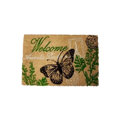 Home Elements WELCOME motýľ béžová 40 x 60 cm