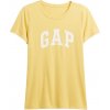 Dámske tričko GAP, V-SS LOGO CLASSIC TEE žltá,biela M