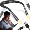 LAMPKA NA ČÍTANIE KNÍH ŠITIA NA KRK USB LED 3 FARBY FLEXIBILNÁ ĽAHKÁ