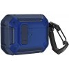 AppleKing superodolný obal s karabínou pre AirPods Pro 2 (2022) - modrý - možnosť vrátiť tovar ZADARMO do 30tich dní