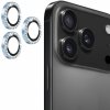 ENKAY sklá posádzané kamienkami na ochranu šošoviek zadného fotoaparátu pre iPhone 17 Pro / 17 Pro Max - svetlo modrá - možnosť vrátiť tovar ZADARMO do 30tich dní