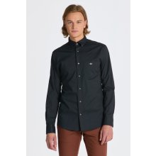 Gant košeľa reg poplin shirt čierna