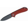 CIVIVI C907A-1 Elementum Burgundy vreckový nôž 7,5 cm, Black Stonewash, tmavočervená, G10
