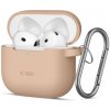 Tech-Protect Silicone Hook puzdro na Apple AirPods 4, béžové