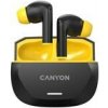 Bezdrôtové stereo slúchadlá True wireless Hexagon 7, čierno/žltá