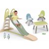 Set šmykľavka s dvojitou vlnou a piknikový stôl Toboggan XL Life Smoby dĺžka šmyku 230 cm s vodotryskom s dvoma stoličkami KidChair