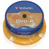 DVD-R disk, AZO, 4,7GB, 16x, 25 ks, cake box, VERBATIM, 25ks