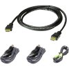 ATEN KVM prepojovací kábel [1x HDMI zástrčka, USB 2.0 zástrčka A, jack zástrčka 3,5 mm - 1x HDMI zástrčka, jack zástrčka 3,5 mm, USB 2.0 zásuvka B] 1.80 m; 2L-7D02UHX4