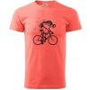 Gravel Bike - kostra - Klasické pánske tričko vyššej gramáže - S ( Korálová )